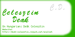 celesztin deak business card